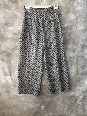 Zara Black and White Maxi Skirt with Geometric Print (Love 19)